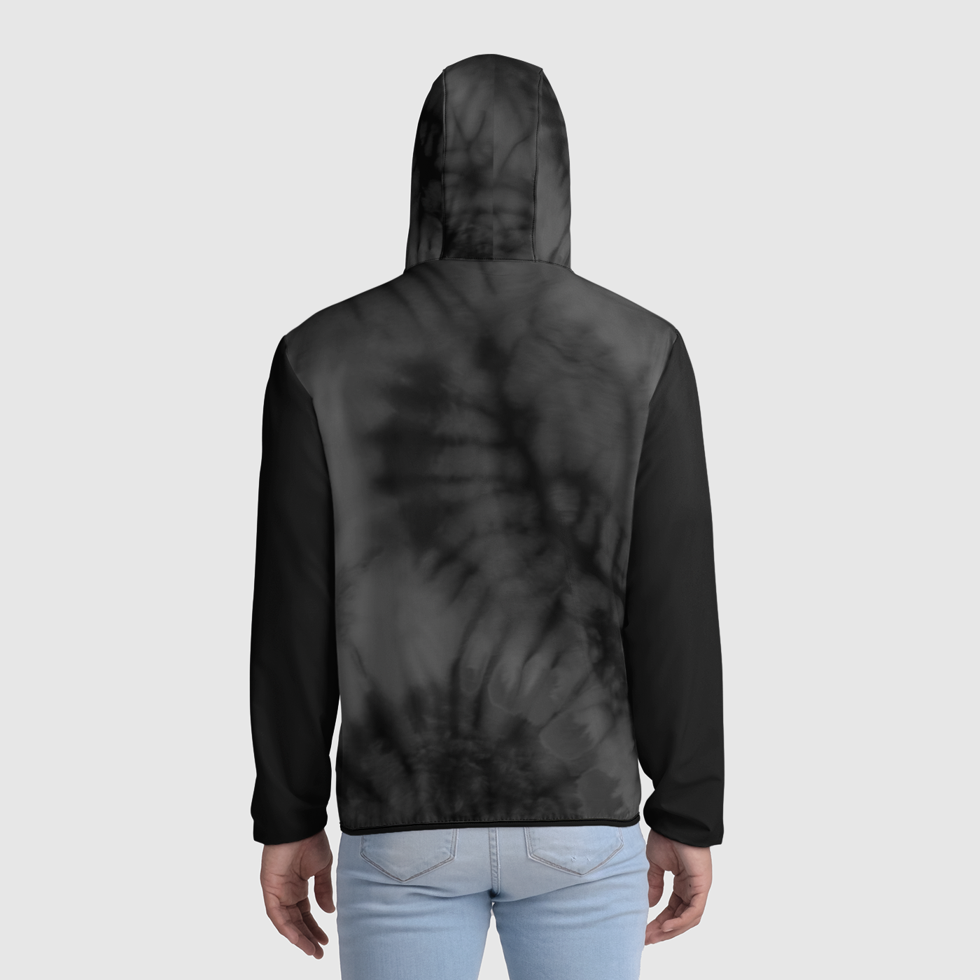 Dark Aesthetic Tie Dye Unisex Windbreaker