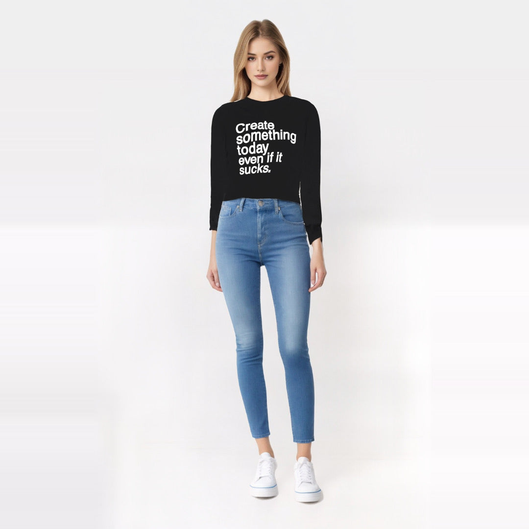 Create Something Oversized Long Sleeve Tee